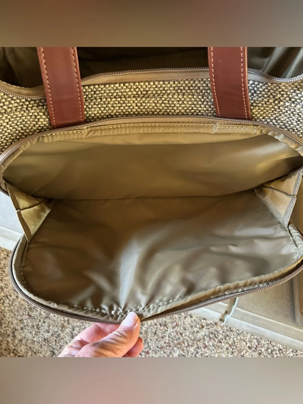 Vintage Hartmann Tweed & Leather Carry On Duffle Toiletries Case Luggage Bag 15